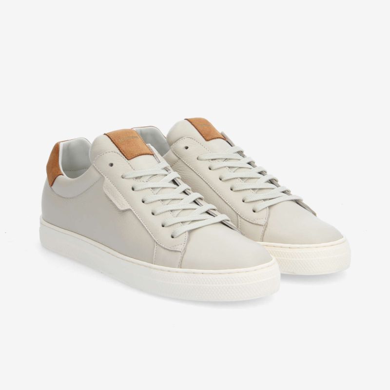 SPARK CLAY M - GR.LEATHER/SUED - BEIGE/HONEY